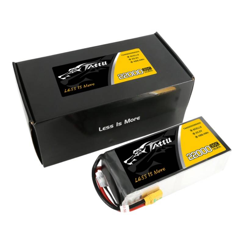Tattu 22000mAh 22.2V 30C 6S1P Lipo Battery Pack with XT90-S plug - Зображення 5
