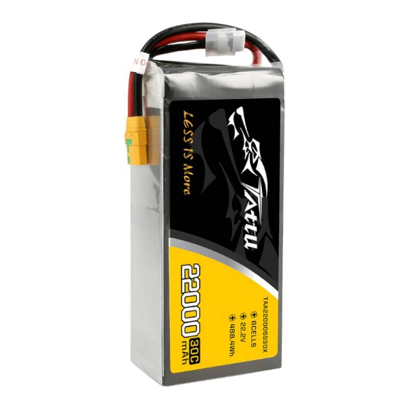 Tattu 22000mAh 22.2V 30C 6S1P Lipo Battery Pack with XT90-S plug - Зображення 4
