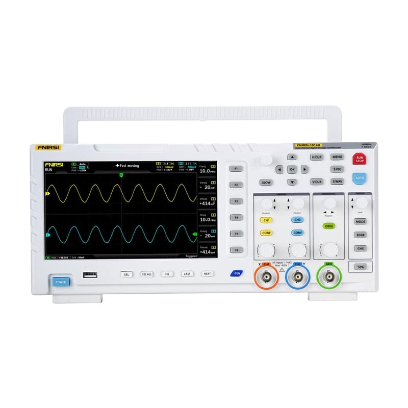 FNIRSI 1014D 2-in-1 osciloskopo signalo generatorius