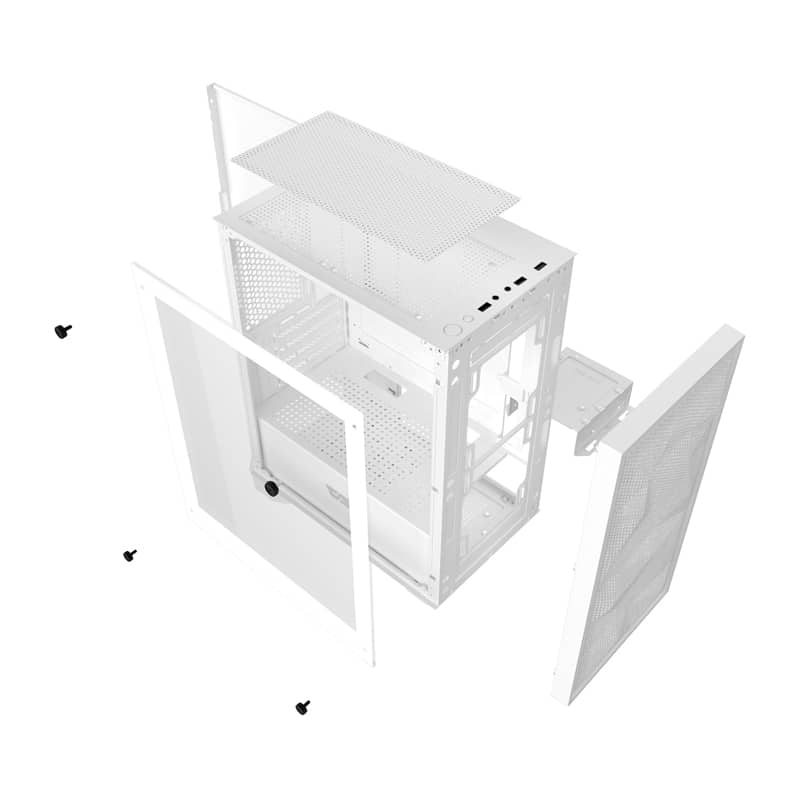 Darkflash M305 Mesh computer case without fans (White) - Pilt 6