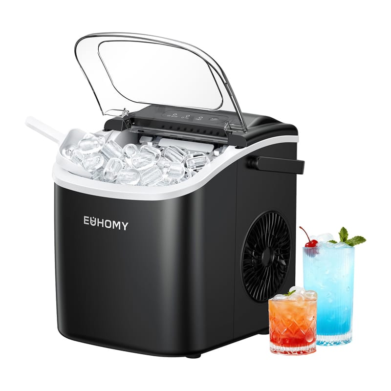 Euhomy IM001 ice cube maker, 1.2 l, 12 kg (black) — изображение 2