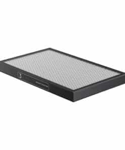 Rectangular activated carbon air filter with a dark frame and a white mesh surface, labeled 'Activated Carbon Filter.'