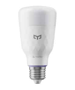 White Matter smart light bulb with a faceted, diamond-pattern body and a screw base.