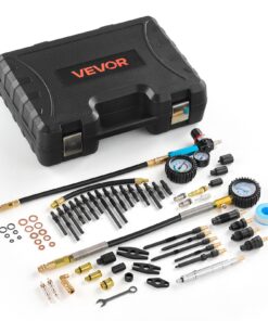 VEVOR dzinēja cilindra saspiešanas un noplūdes testa komplekts 0–700 psi/0–100 psi ar 4 adapteriem automašīnām un motocikliem