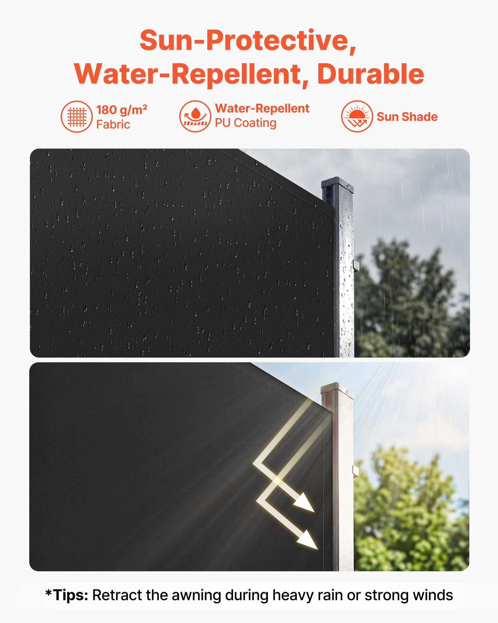 Waterproof PU-Coated Privacy Screen