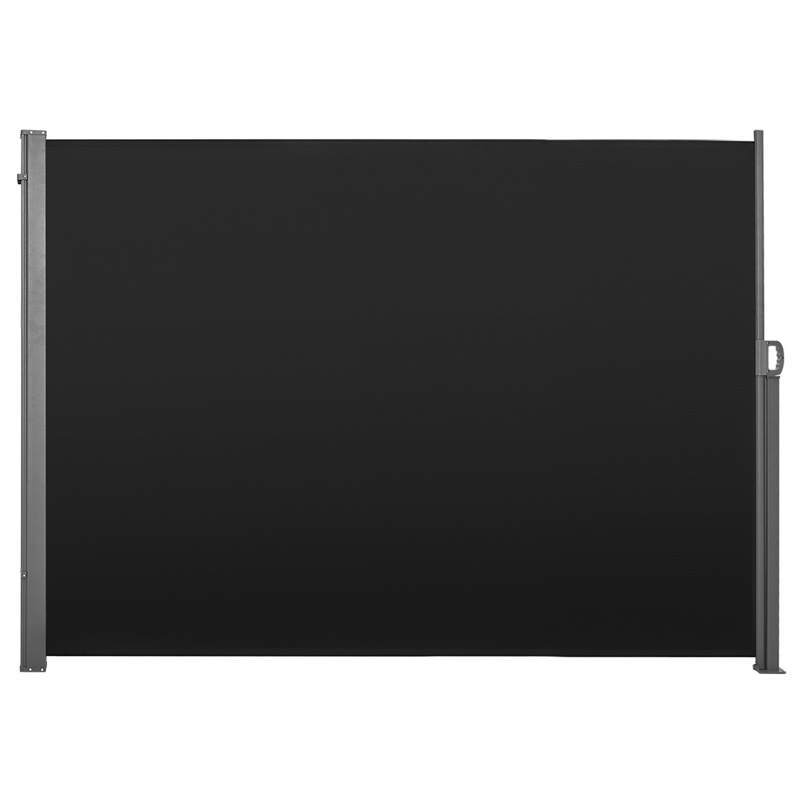 VEVOR Retractable Side Awning 180x300 cm, Waterproof PU-Coated Privacy Screen, Sunshade Room Divider for Garden Balcony Deck, Black - Image 10