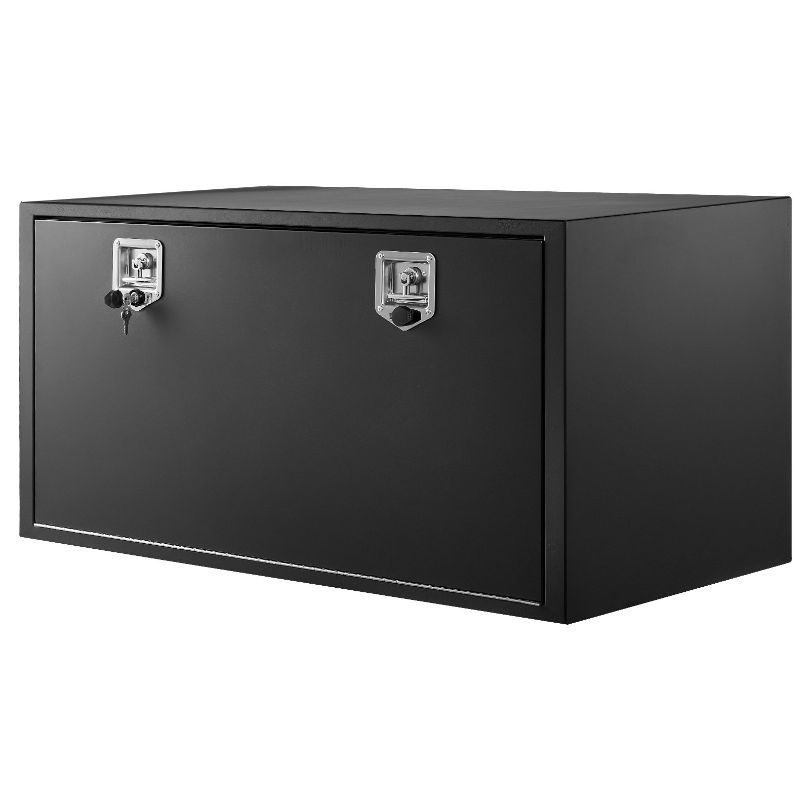 VEVOR 1219x609x609 mm Underbody Truck Tool Box, Heavy-Duty Steel Lockable Waterproof Trailer Storage Chest, Black — изображение 11