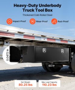 Heavy-Duty Steel Trailer Storage Chest with Lock