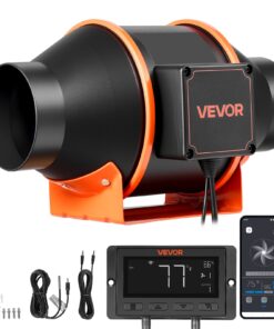 Вентилятор с рядным воздуховодом VEVOR 349 м³/ч, двигатель EC 102 мм