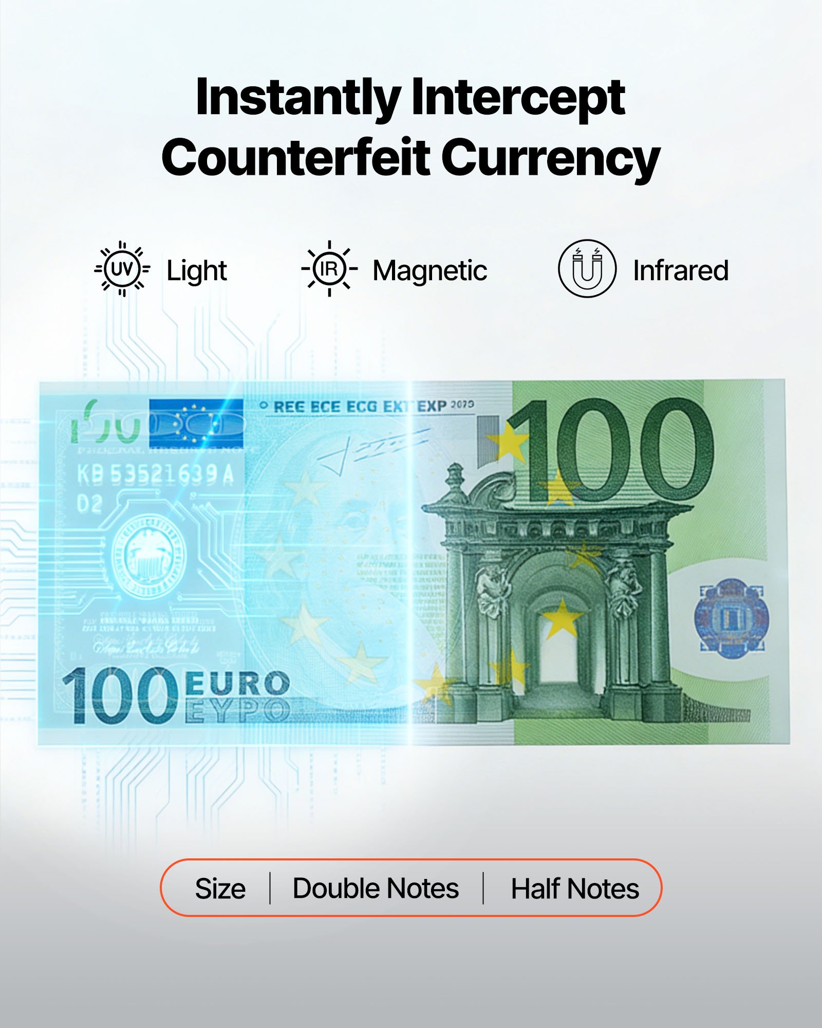TFT kahekordne ekraan USD EUR GBP CAD MXN jaoks