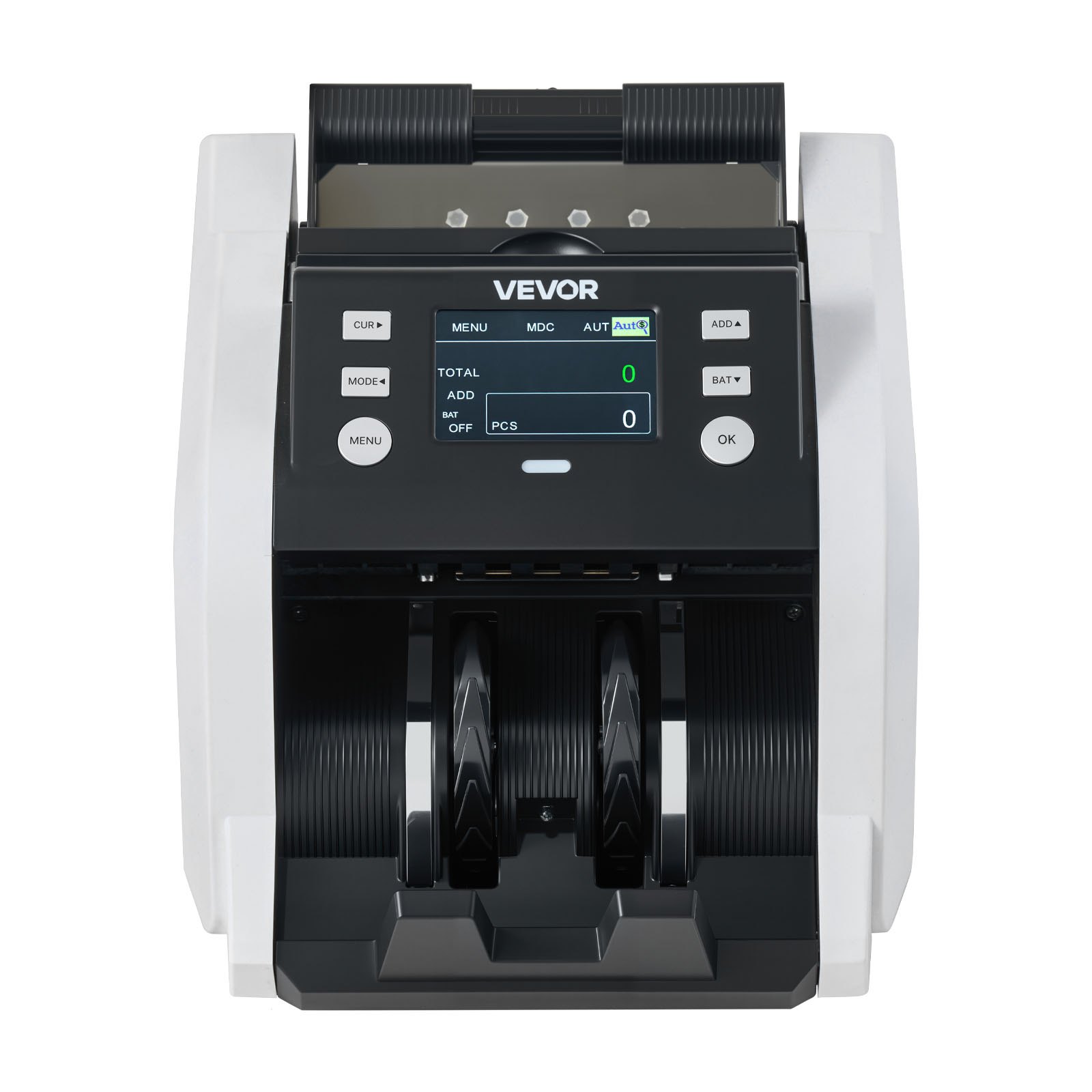 VEVOR Mixed Denomination Money Counter 1200 Notes/Min with CIS, UV/MG/IR Detection, TFT Dual Display for USD EUR GBP CAD MXN - Pilt 10