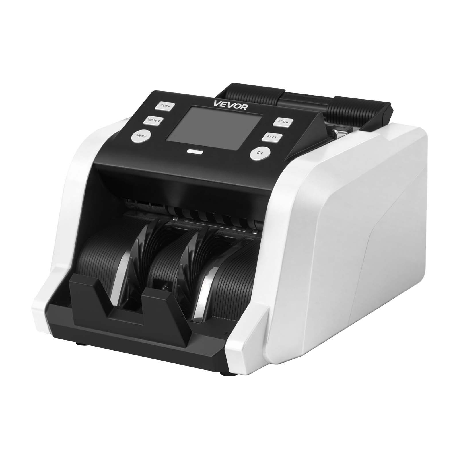 VEVOR Mixed Denomination Money Counter 1200 Notes/Min with CIS, UV/MG/IR Detection, TFT Dual Display for USD EUR GBP CAD MXN - Pilt 12