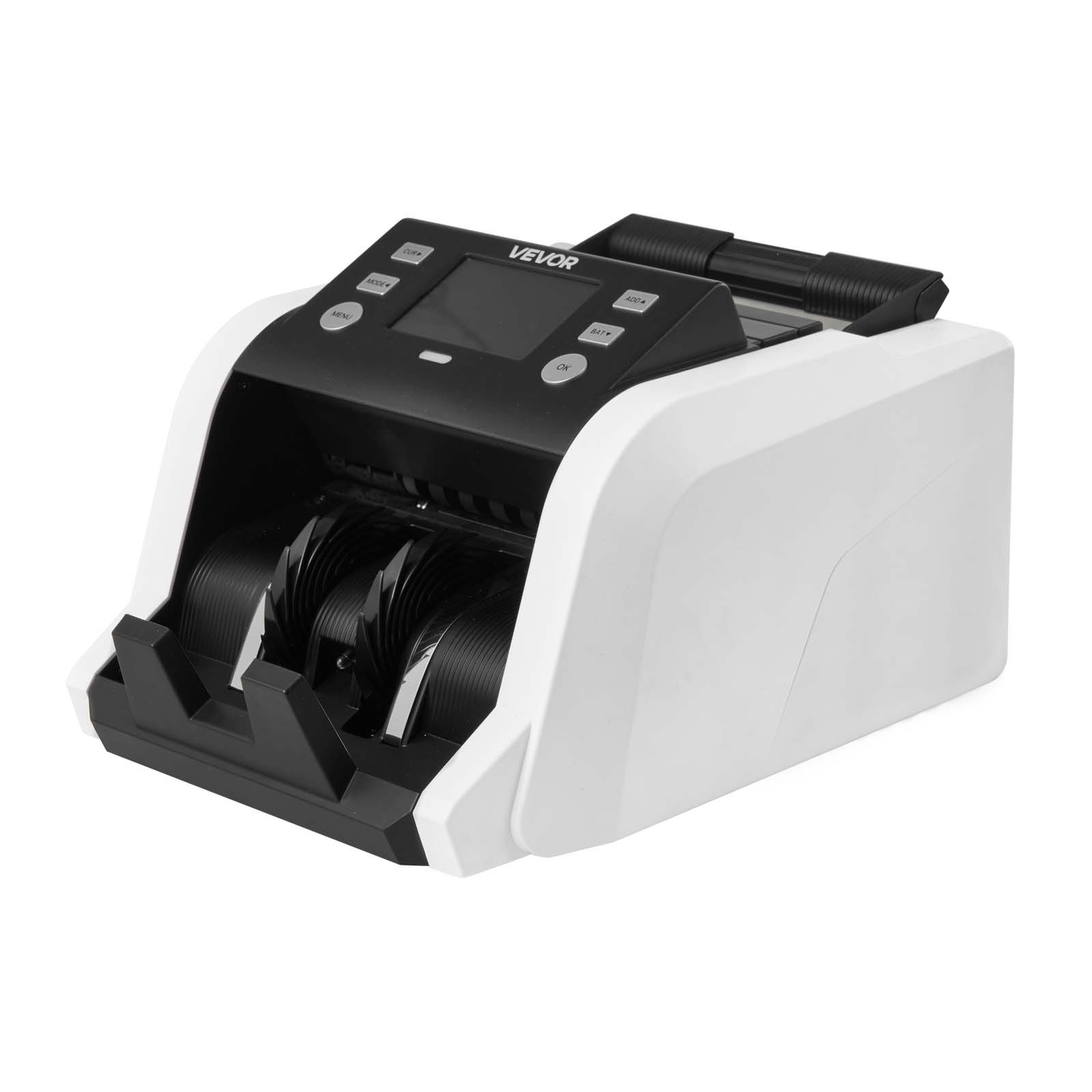 VEVOR Mixed Denomination Money Counter 1200 Notes/Min with CIS, UV/MG/IR Detection, TFT Dual Display for USD EUR GBP CAD MXN - Pilt 9