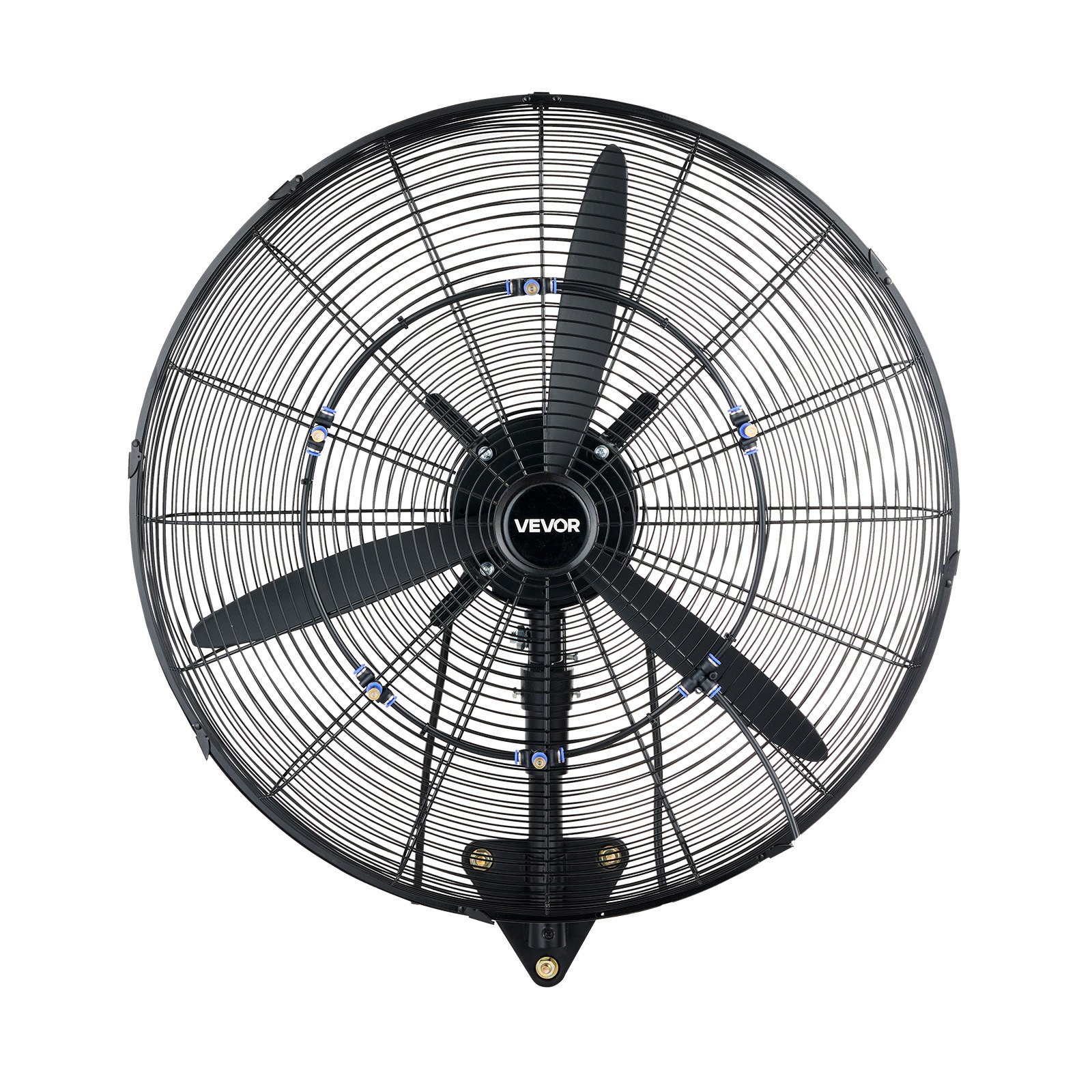 VEVOR 610 mm Wall Mounted Oscillating Mist Fan, 3-Speed, IP44, 4100 m³/h Airflow, Industrial Commercial Workshop Cooling Fan - Pilt 11