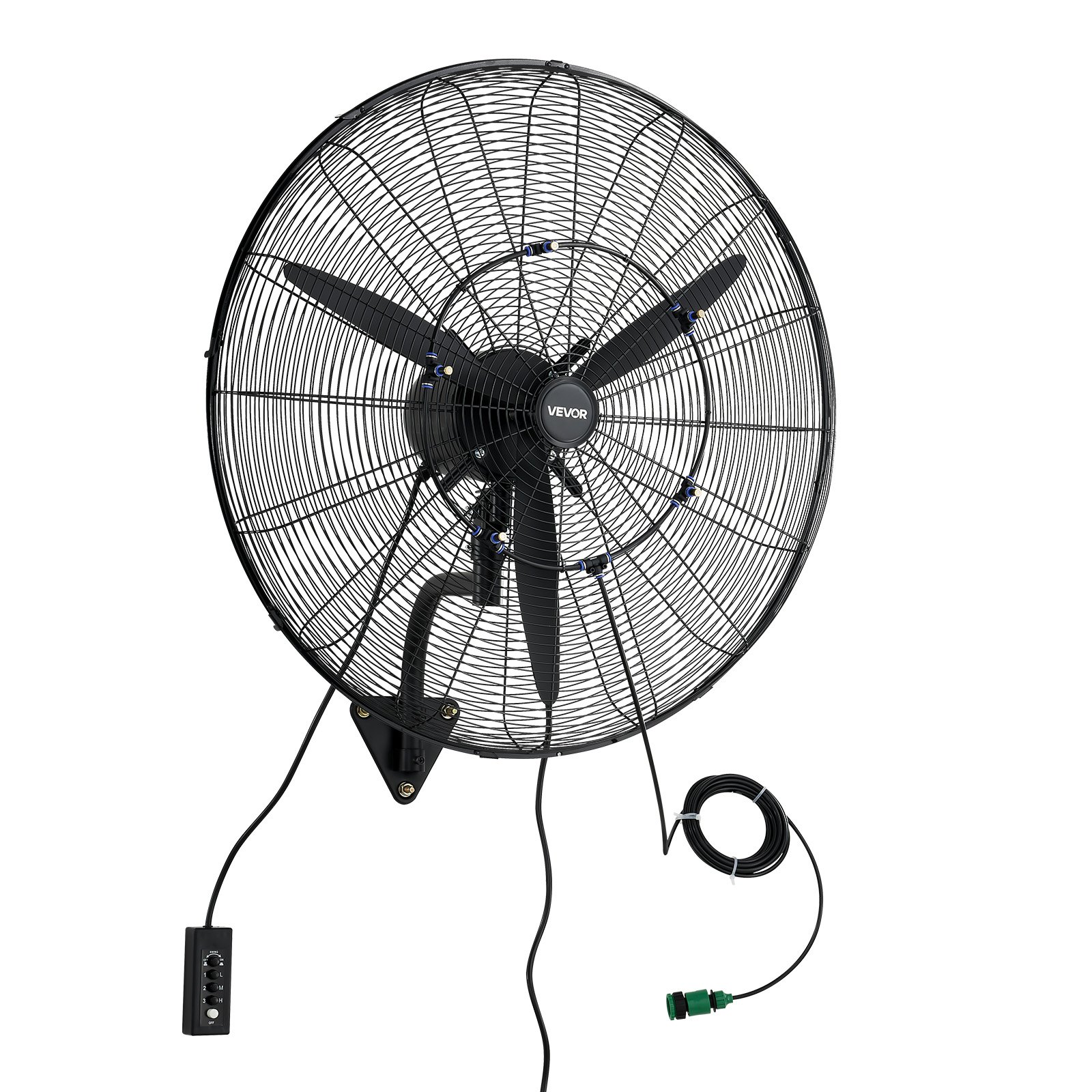 VEVOR 760 mm seinale paigaldatav võnkuv uduventilaator