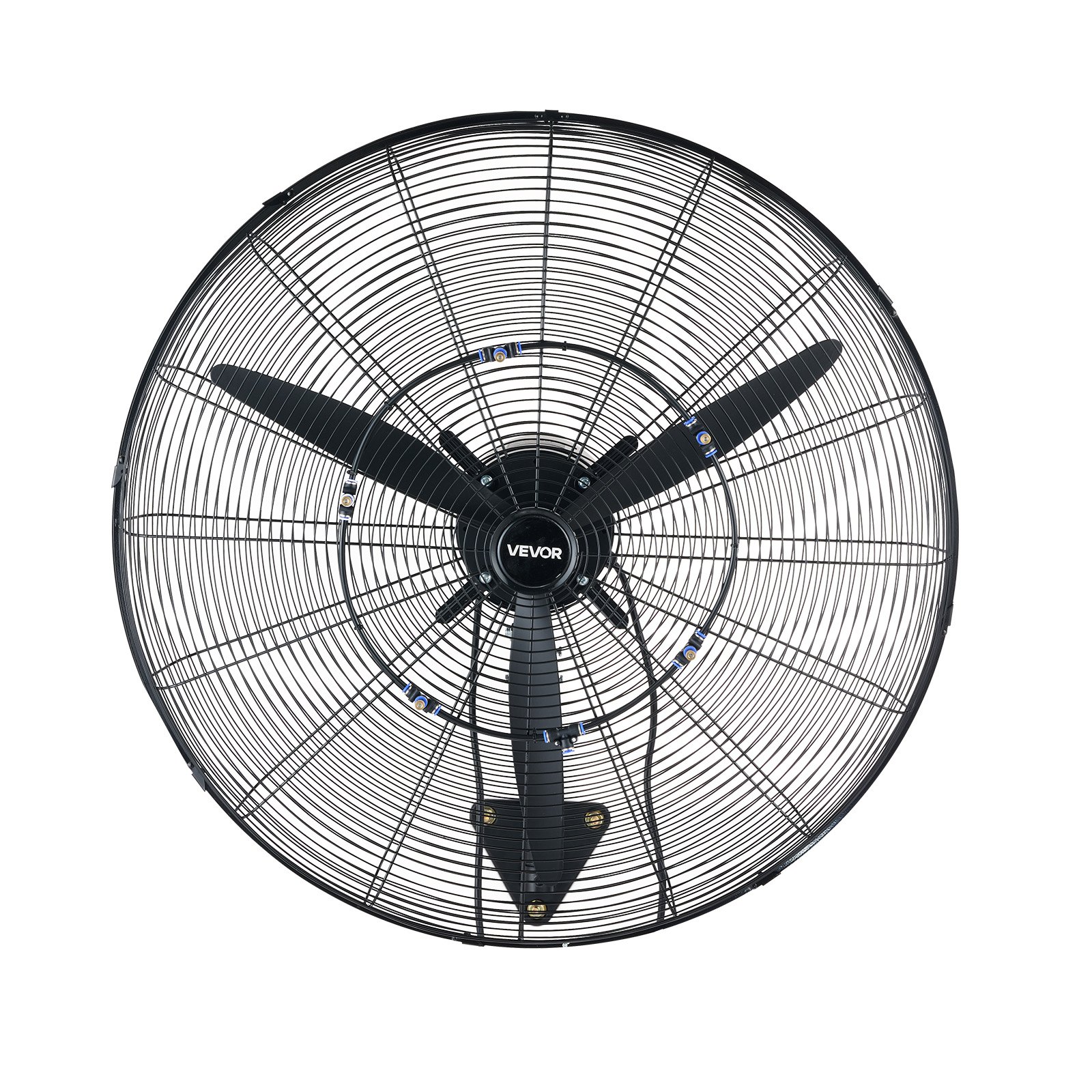 VEVOR 760 mm Wall Mounted Oscillating Mist Fan, 3-Speed, IP44, Powerful Industrial Cooling for Workshop, Warehouse, Garage, Gym - Pilt 11