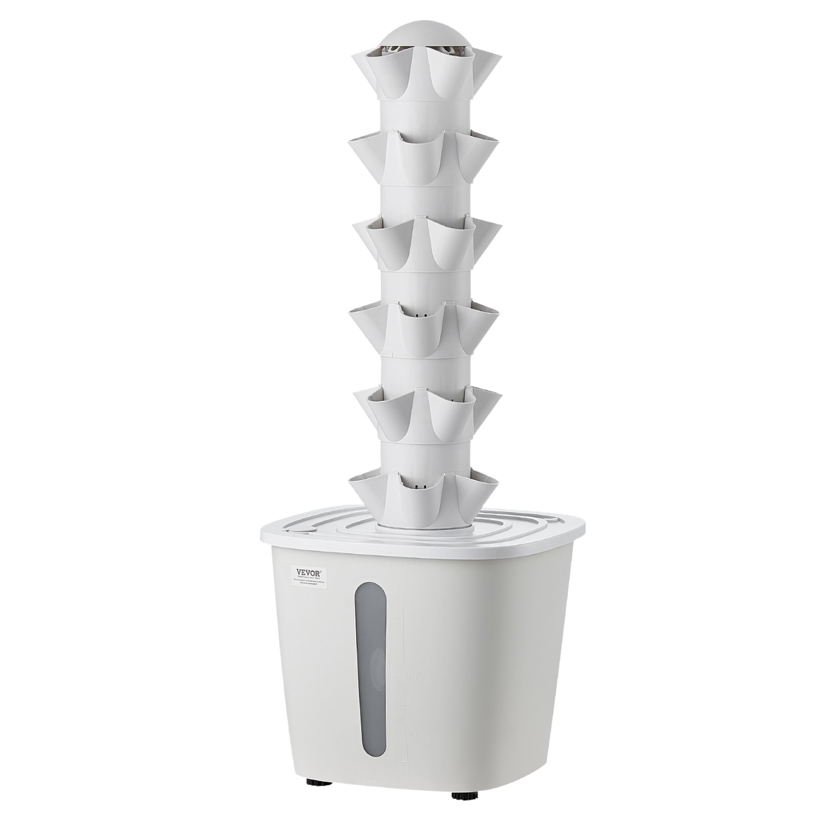 VEVOR Hydroponic Tower 30-Pod 6-Tier Indoor Vertical Garden with App Control, 20 L Tank & Pump for Herbs, Vegetables, Flowers — изображение 11