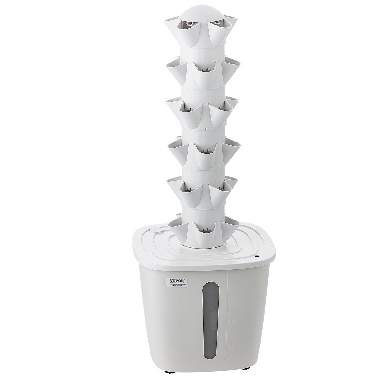VEVOR Hydroponic Tower 30-Pod 6-Tier Indoor Vertical Garden with App Control, 20 L Tank & Pump for Herbs, Vegetables, Flowers — изображение 12