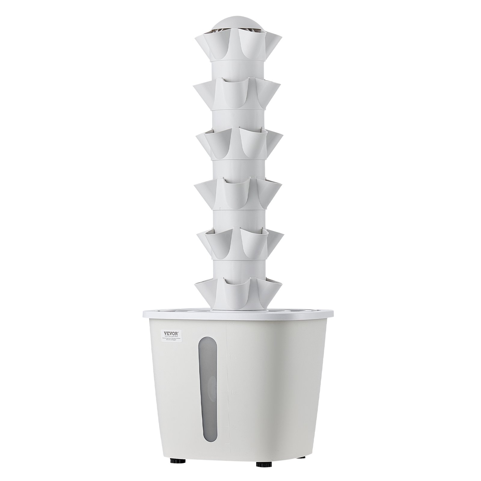 VEVOR Hydroponic Tower 30-Pod 6-Tier Indoor Vertical Garden with App Control, 20 L Tank & Pump for Herbs, Vegetables, Flowers — изображение 9