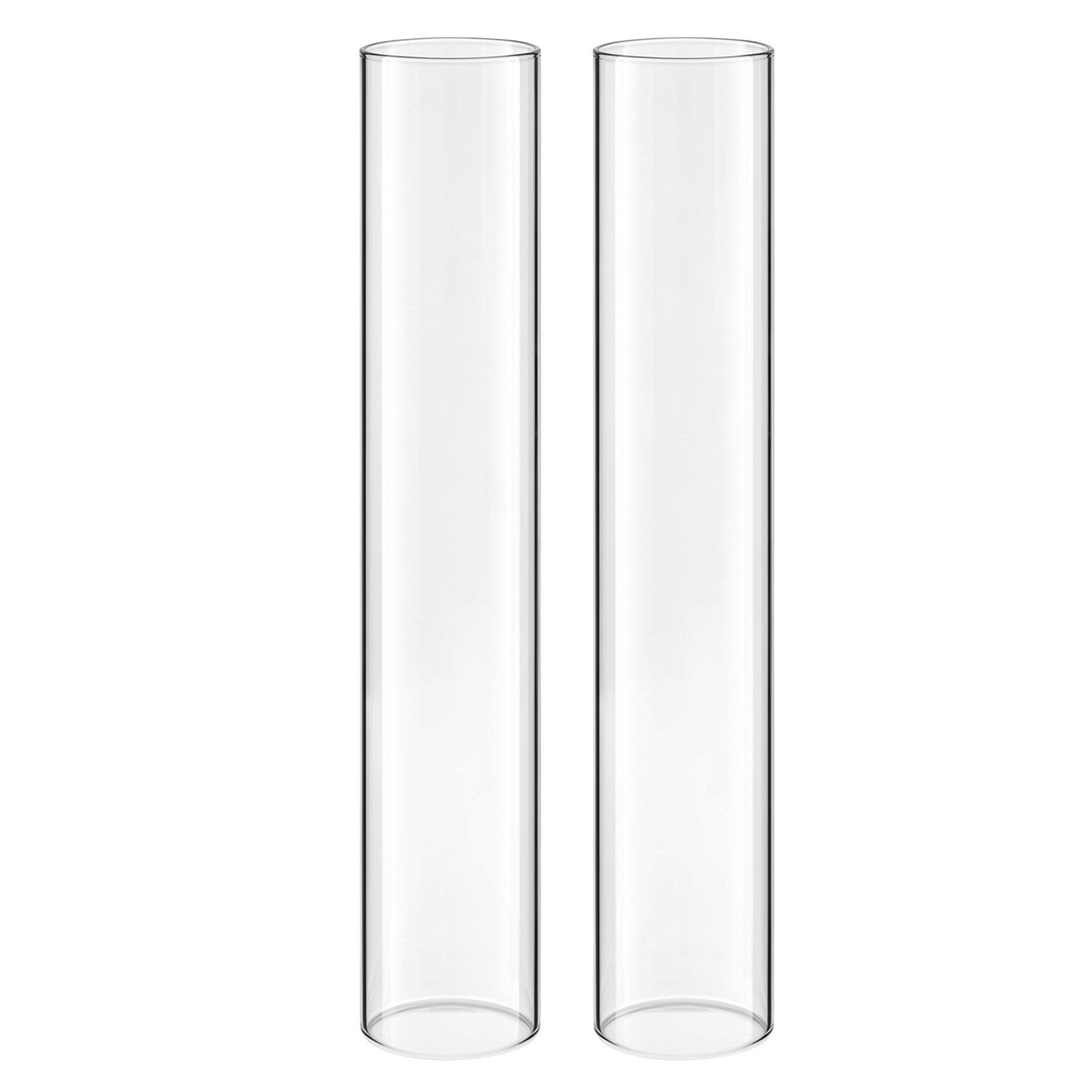 VEVOR Set of 24 Hurricane Glass Candle Cylinders, 6.5 x 35 cm Clear High-Borosilicate Covers for Pillar Candles, Wedding Decor - Pilt 12