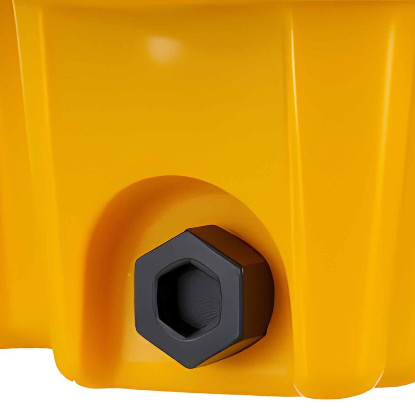 VEVOR 4-Drum Spill Containment Pallet 117 L Sump, 4000 kg Load, HDPE Modular Platform with Drain 1305x1280x150 mm Yellow — изображение 12