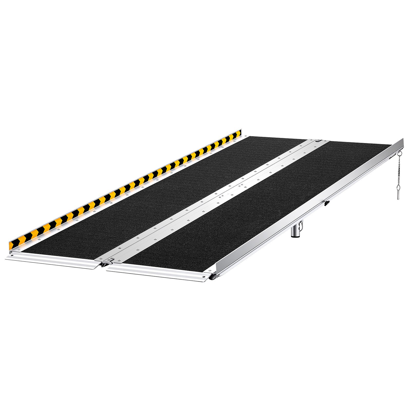 VEVOR 1830 mm Portable Folding Aluminum Wheelchair Ramp, Non-Slip Threshold Ramp with Adjustable Legs, 363 kg Capacity for Home Steps — изображение 10