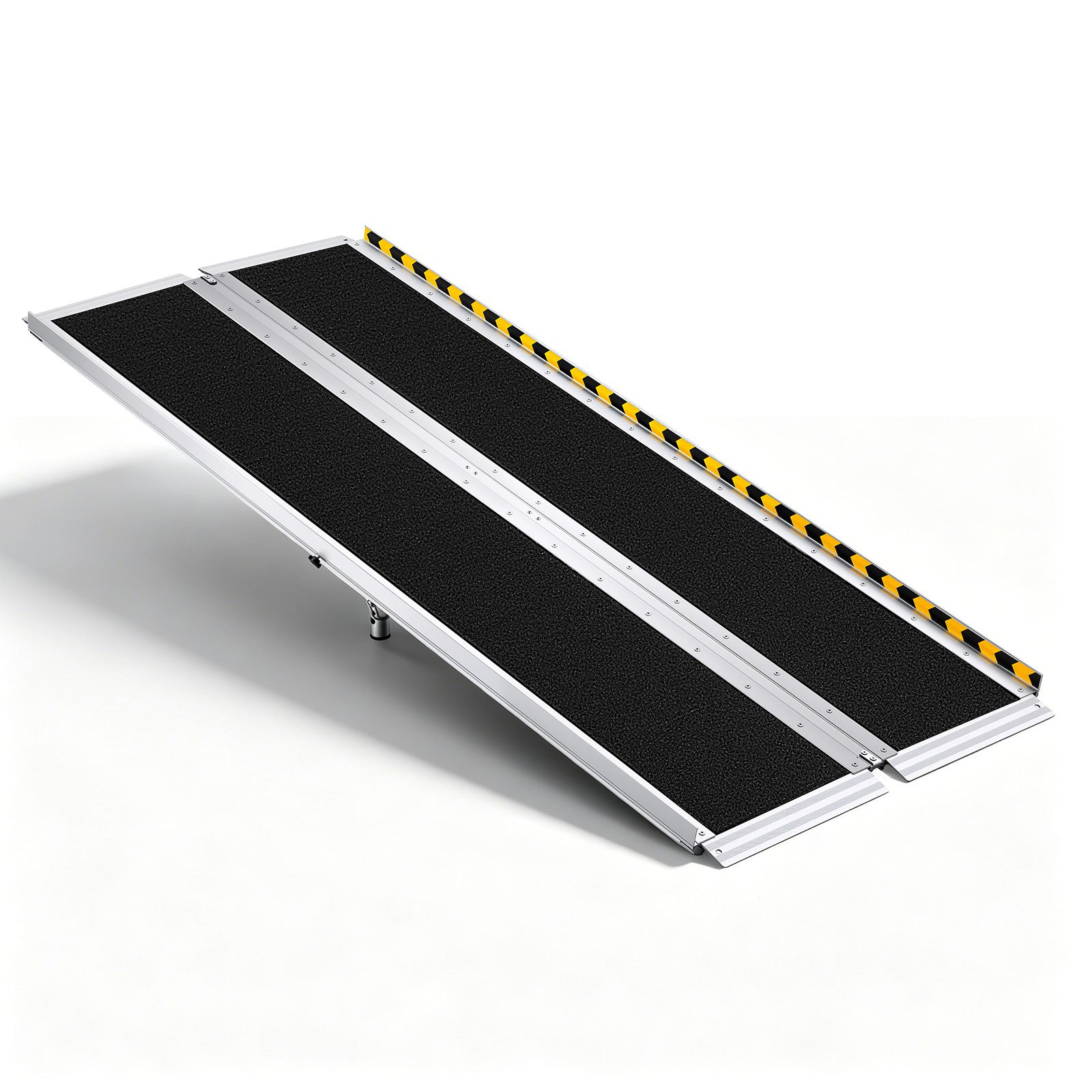 VEVOR 1830 mm Portable Folding Aluminum Wheelchair Ramp, Non-Slip Threshold Ramp with Adjustable Legs, 363 kg Capacity for Home Steps — изображение 12