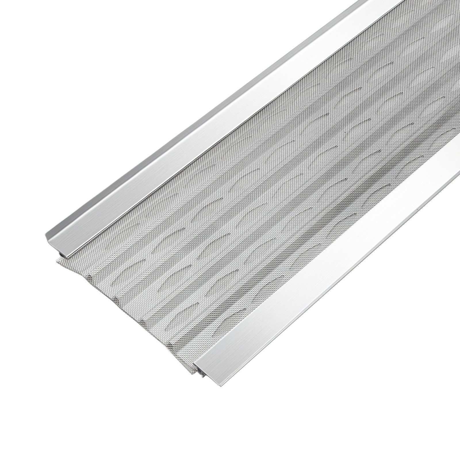 VEVOR 127 mm Aluminum Gutter Guard, 30.48 m Stainless Steel Micro Mesh Leaf Protection, 20 pcs, for 5" K-Style Gutters - Зображення 10