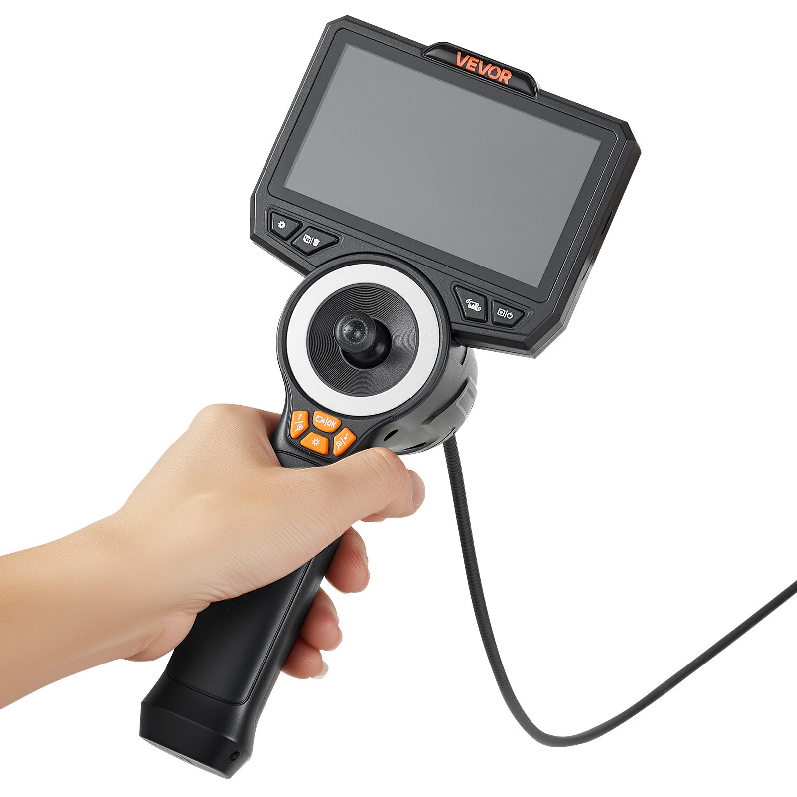 VEVOR 4-Way 360° Articulating Endoscope 6.2 mm 1080p with 4.5" IPS Screen, 1.5 m Snake Cable Inspection Camera for Auto & HVAC - Зображення 11