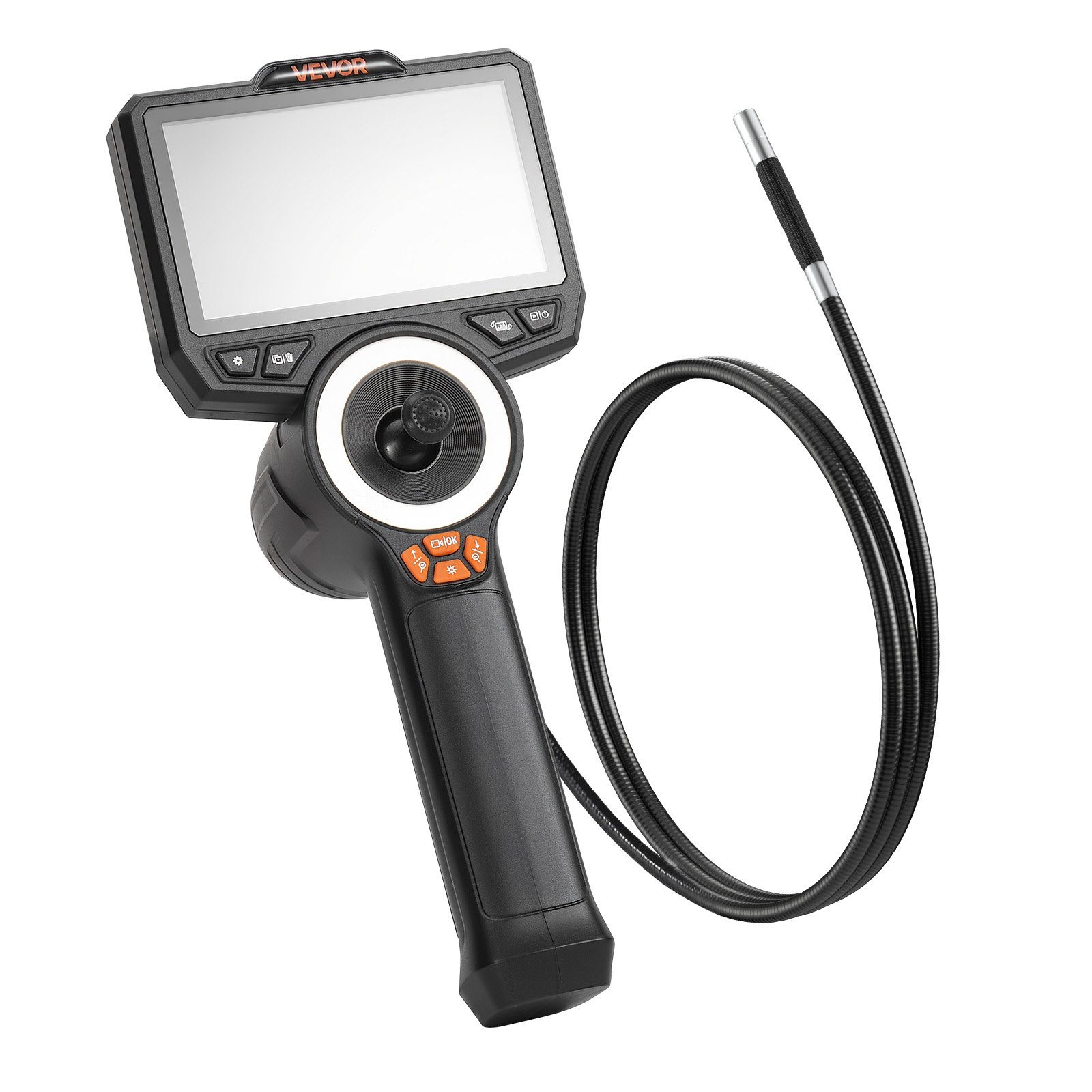 VEVOR 4-Way 360° Articulating Endoscope 6.2 mm 1080p with 4.5" IPS Screen, 1.5 m Snake Cable Inspection Camera for Auto & HVAC - Зображення 9