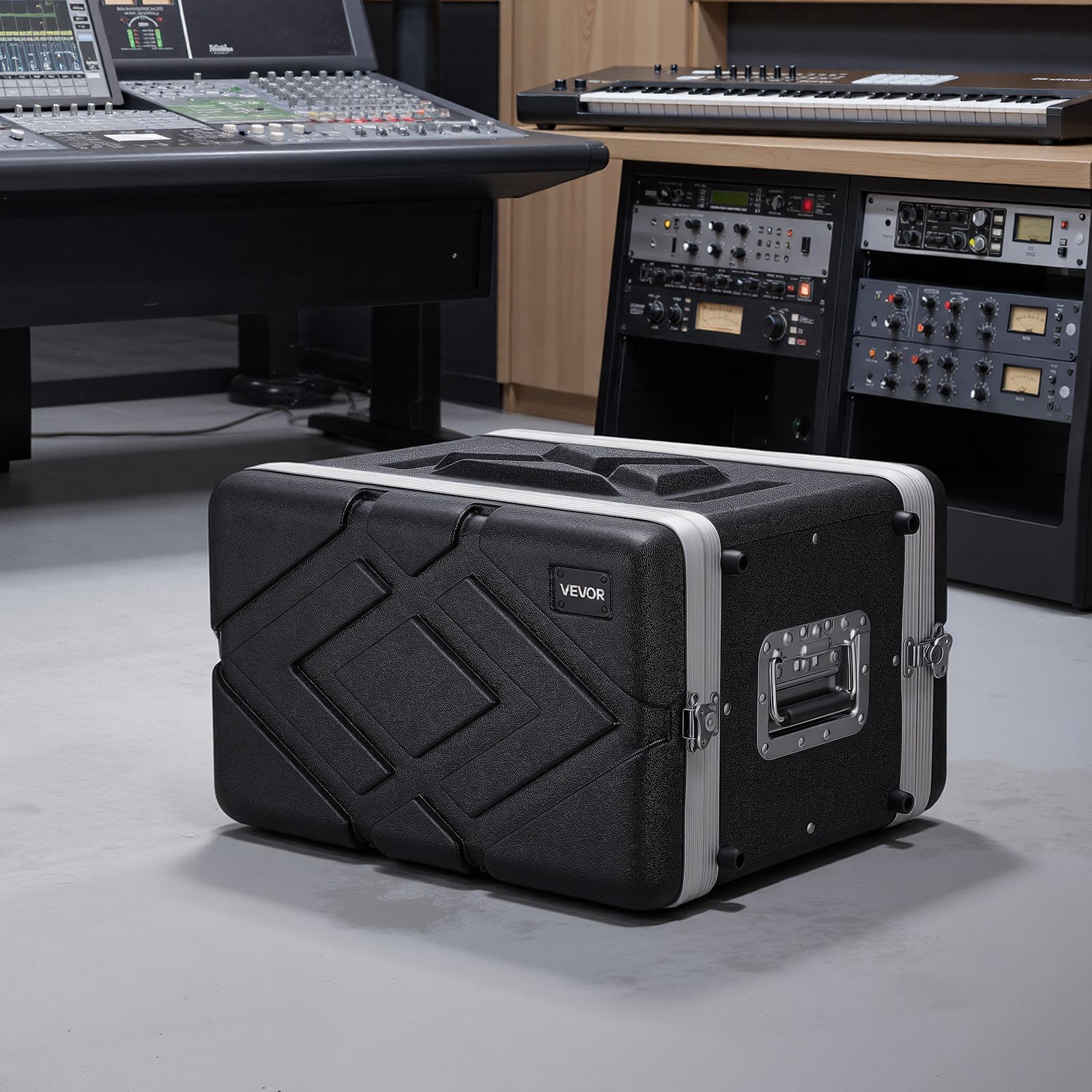 VEVOR 6U ABS Rack Case 310 mm Depth, Shallow Server & Audio Rack with Detachable Covers, Rails & Latches for DJ Mixer Amplifier — изображение 8