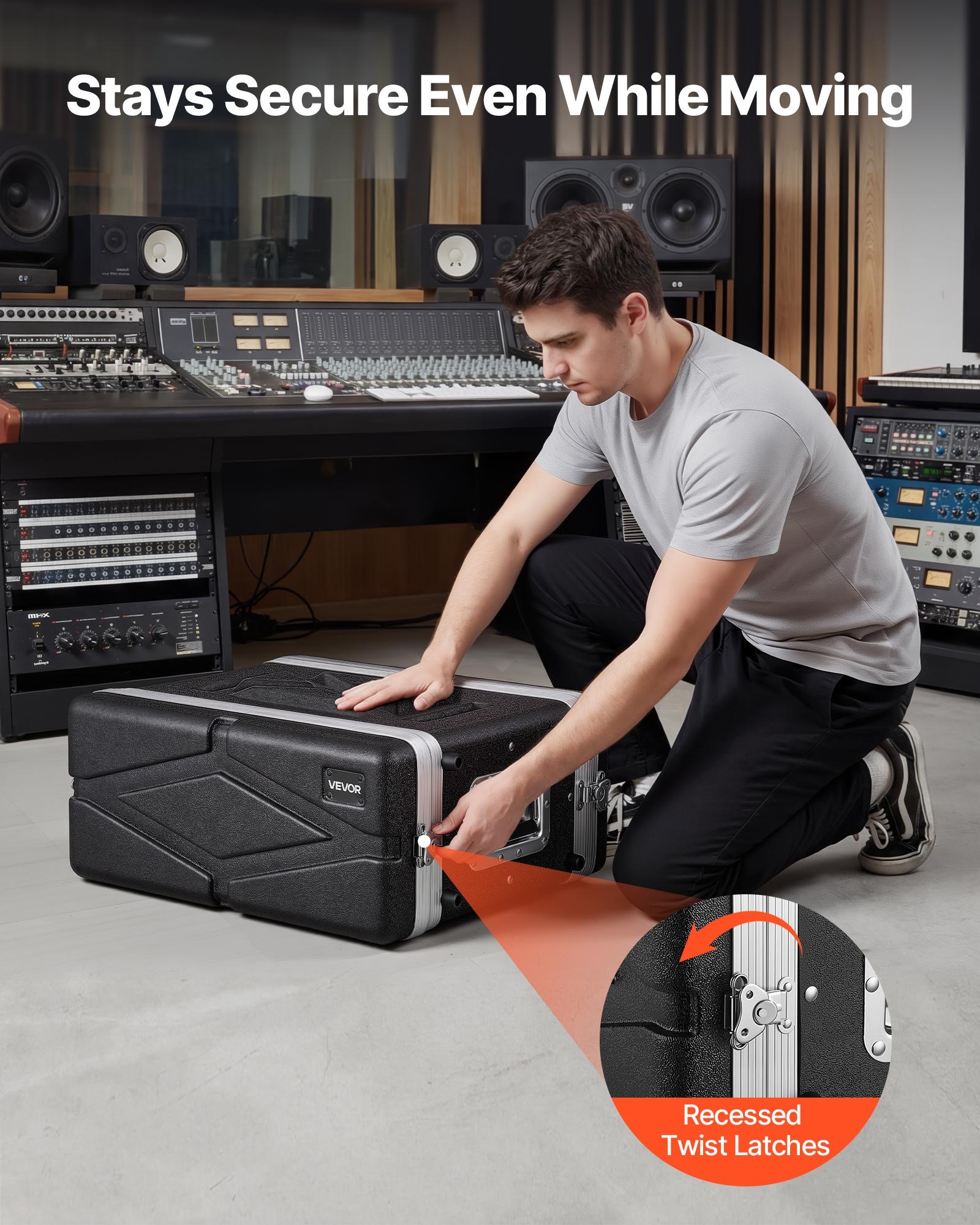 with Ventilated Detachable Covers and Rack Rails