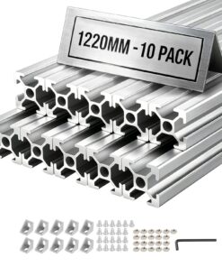 VEVOR 10x 2020 T-Slot Aluminum Extrusion Profile 1220 mm