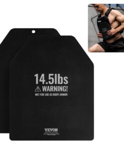 VEVOR 6.6 kg Pair Steel Weight Vest Plates