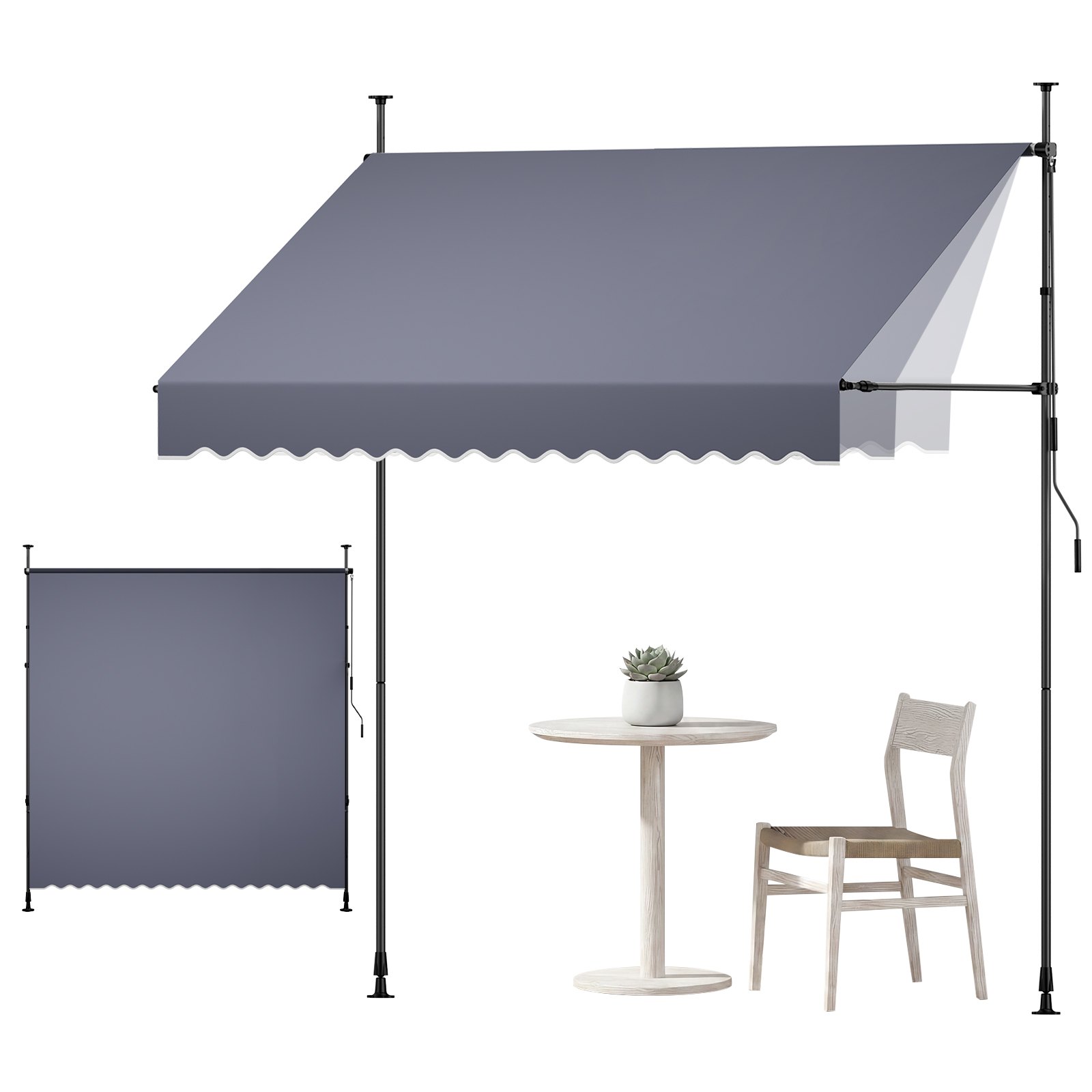 VEVOR manuāla izvelkama markīze 250 cm