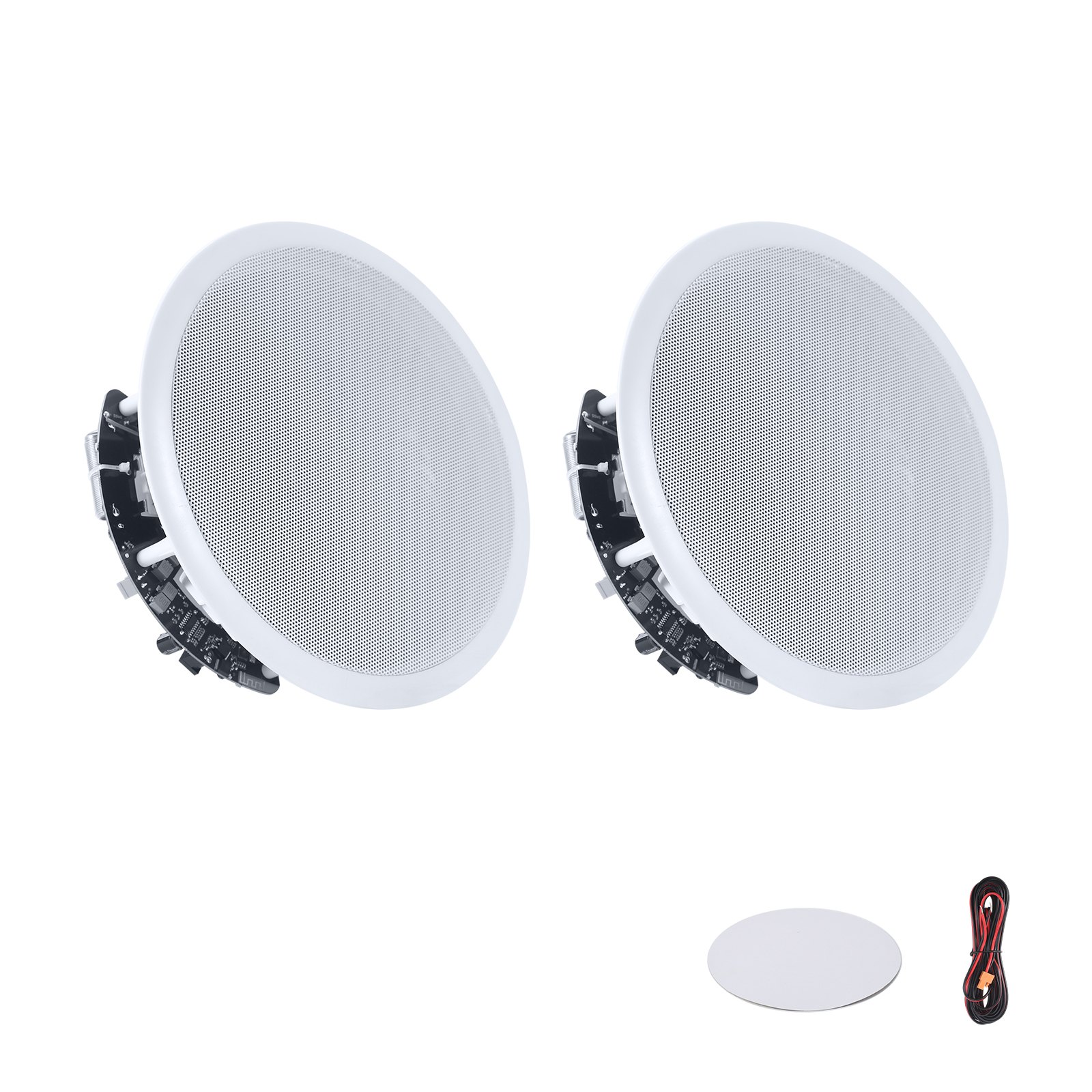 VEVOR 203 mm Bluetooth Ceiling & In‑Wall 2‑Way Flush Mount Speakers with Amplifier, Pair for Humid Rooms, Home Theater, Patio — изображение 9