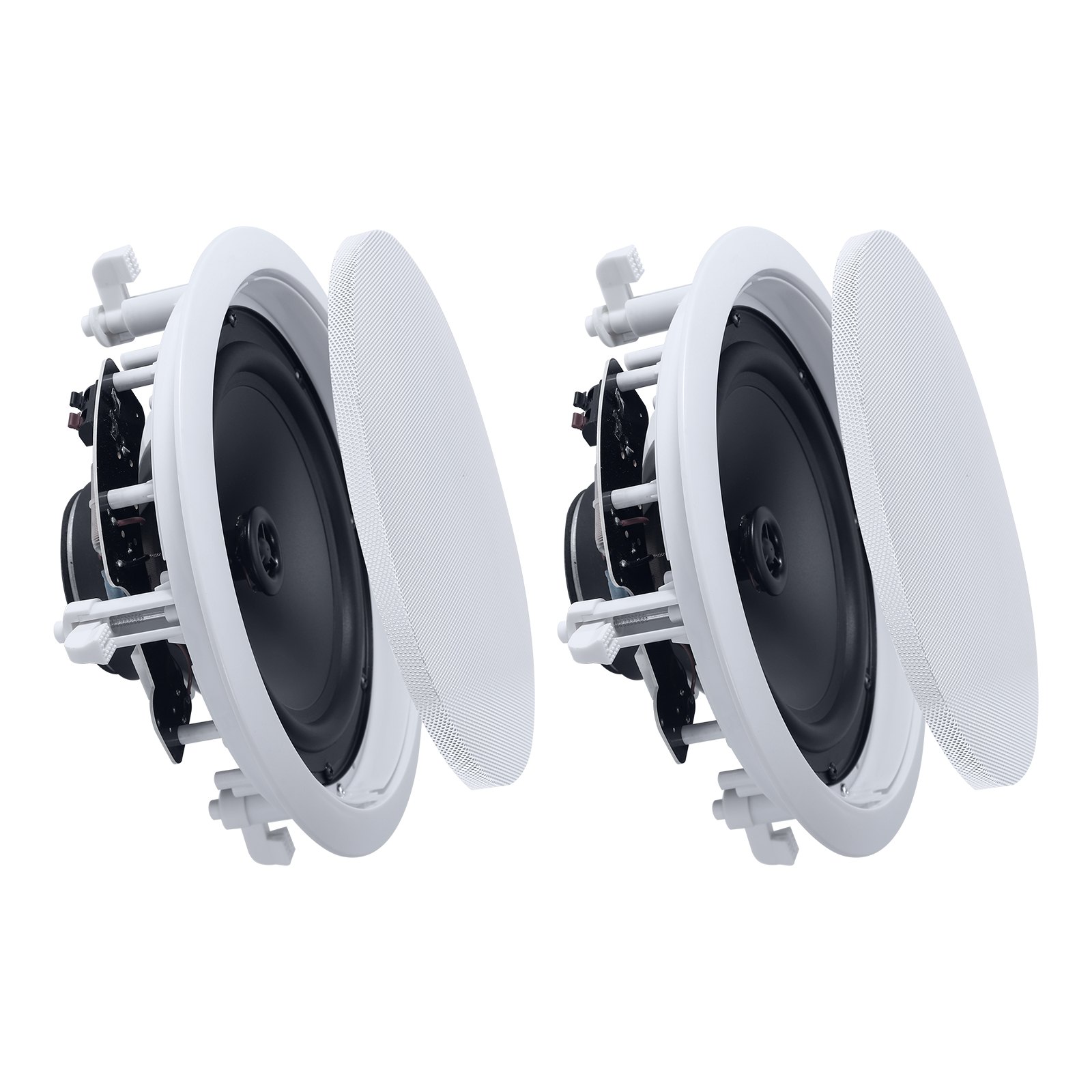 VEVOR 203 мм 2-ходові колонки в стелі та стіні 150 Вт Hi-Fi Flush Mount Pair для вологих приміщень