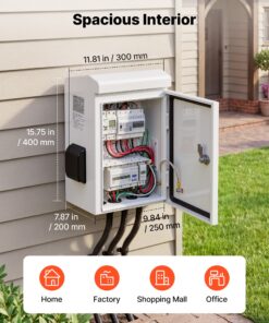 IP65 Waterproof Ventilated Steel Junction Cabinet with Thermostat Fan