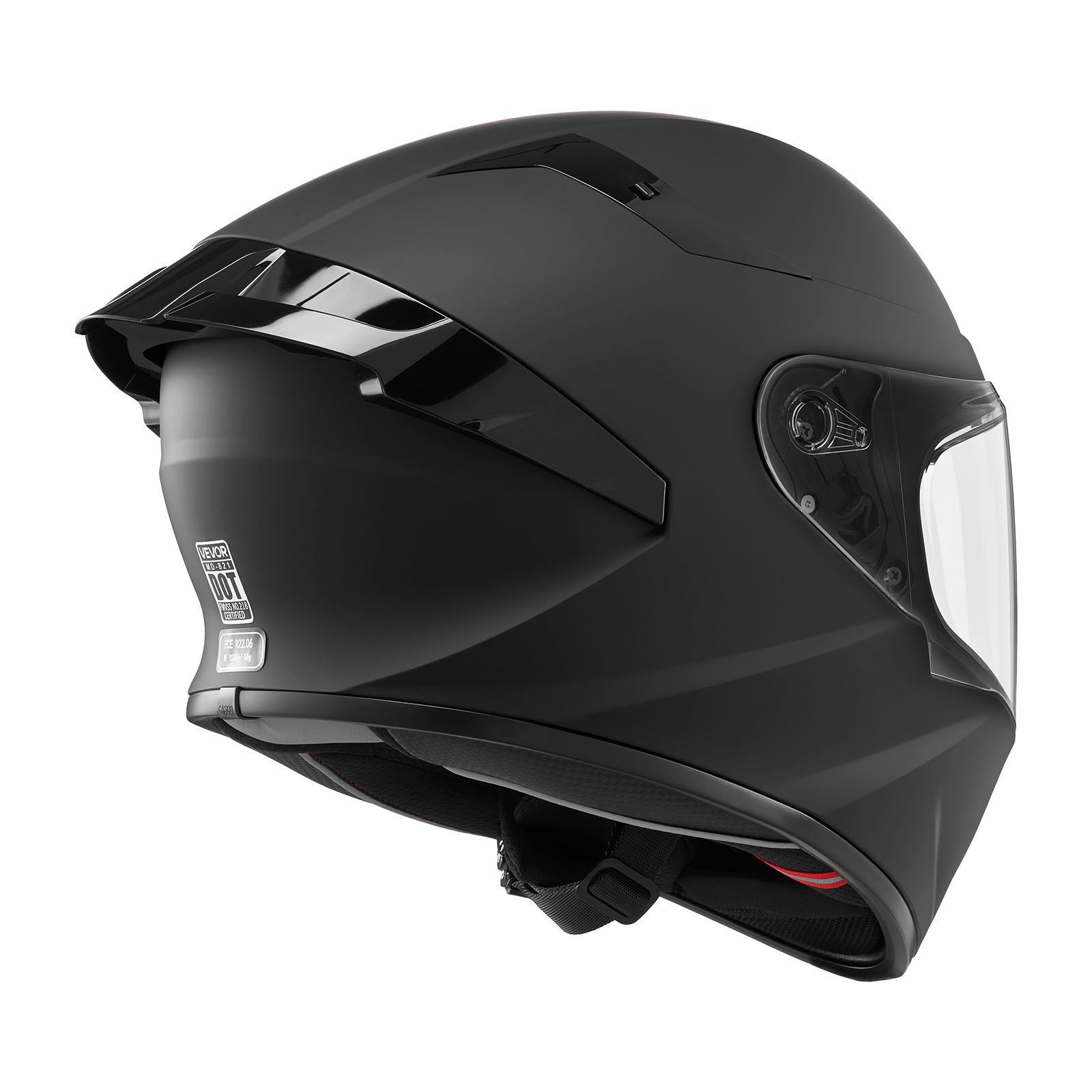 VEVOR Full Face Motorcycle Helmet L, ABS, Clear Visor, Ventilated, Bluetooth Ready, DOT & ECE Approved for Men and Women — изображение 10