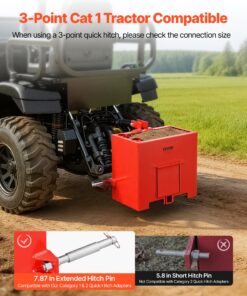 0.09 m³ Steel Weight Box with 55 mm Hitch Receiver and Sliding Door