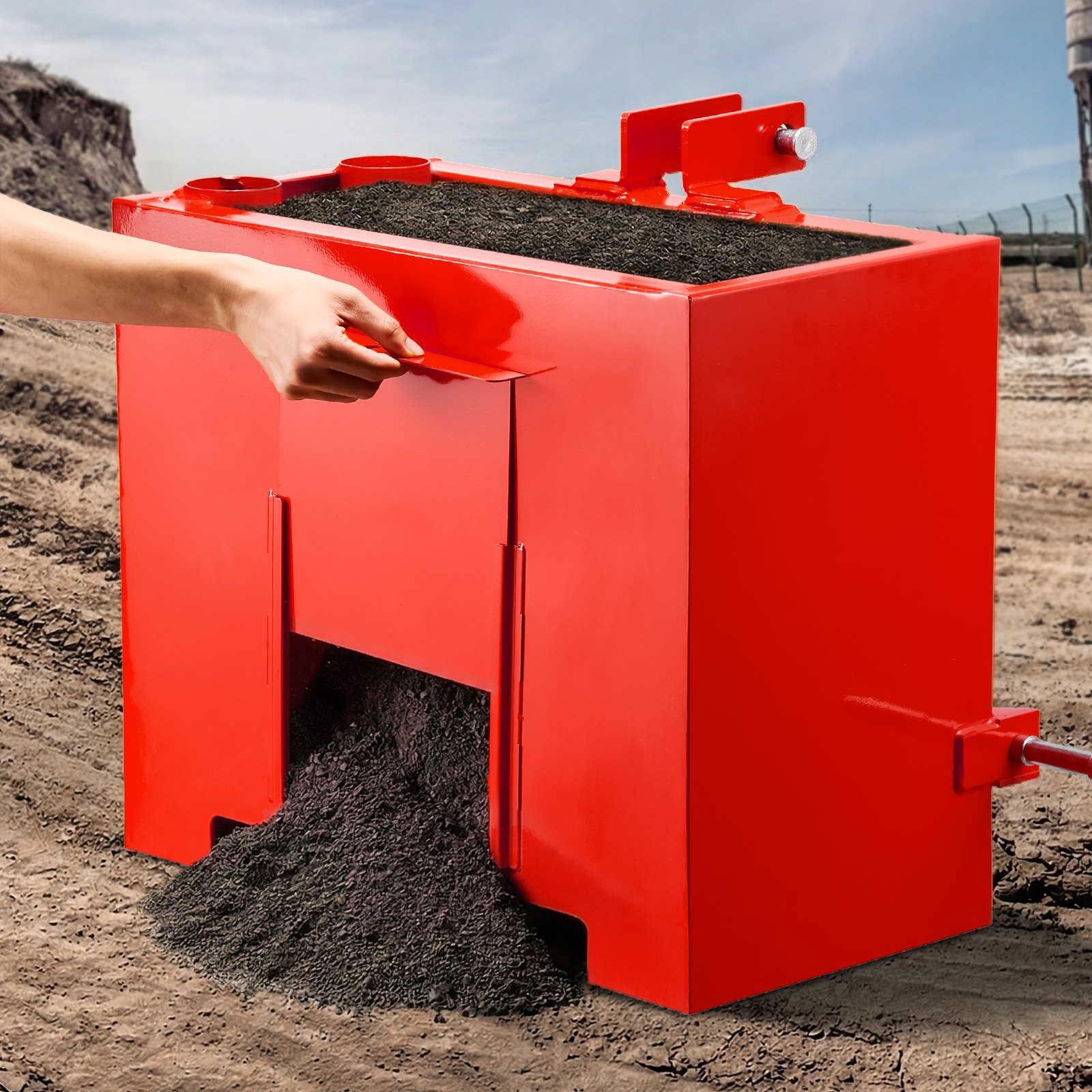 VEVOR 3-Point Cat 1 Tractor Ballast Box 363 kg Capacity