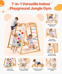 Montessori Climbing Set with 140 cm Slide