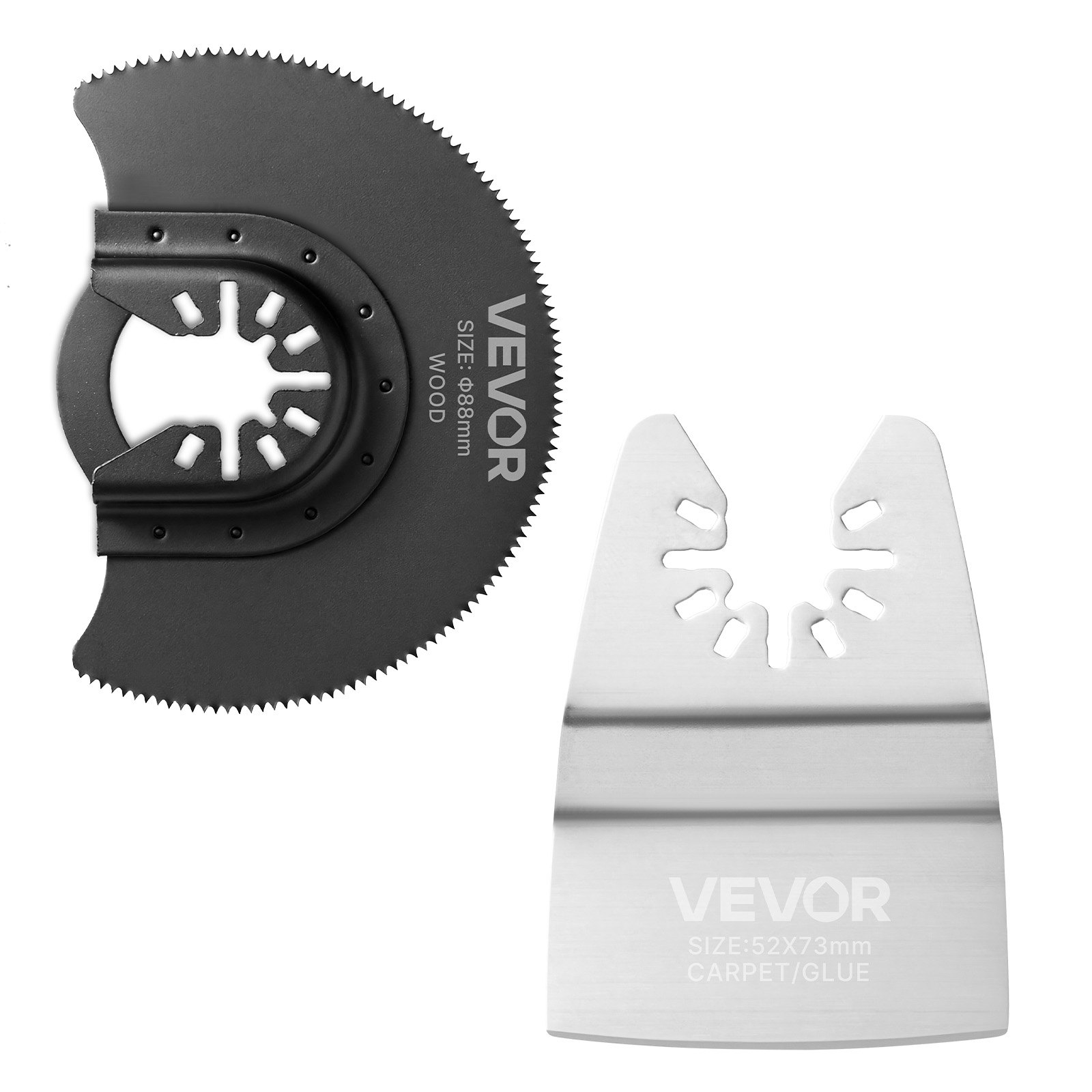 VEVOR 160-Piece Oscillating Multi Tool Blades & Sanding Kit, 36 Universal Saw Blades, Scrapers, 40/80 mm Pads & 120 Grit Sandpapers — изображение 12