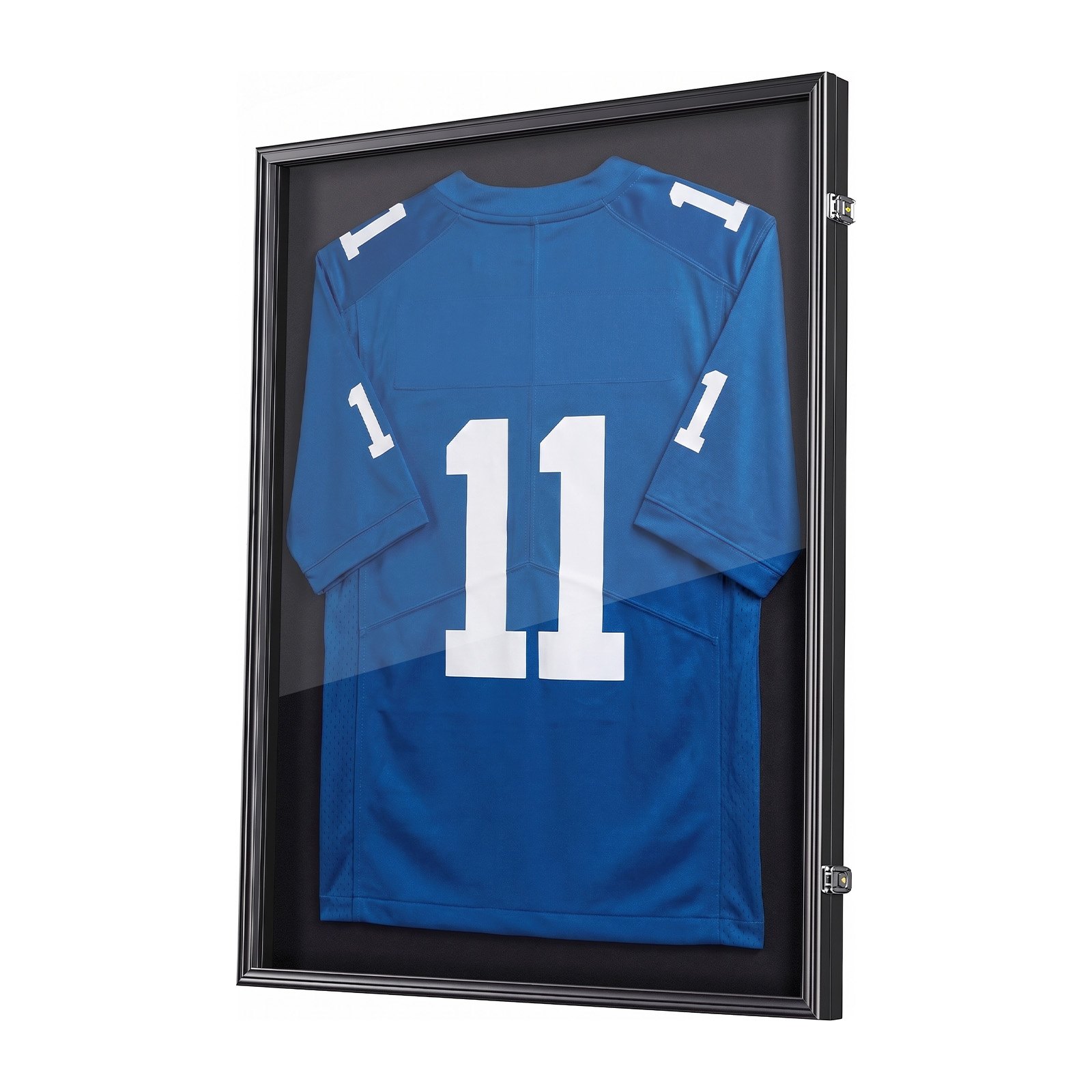 VEVOR Jersey Frame Display Case 90x70x4 cm, Lockable Wooden Shadow Box with UV-Protective Panel for Sports Shirts & Uniforms — изображение 9