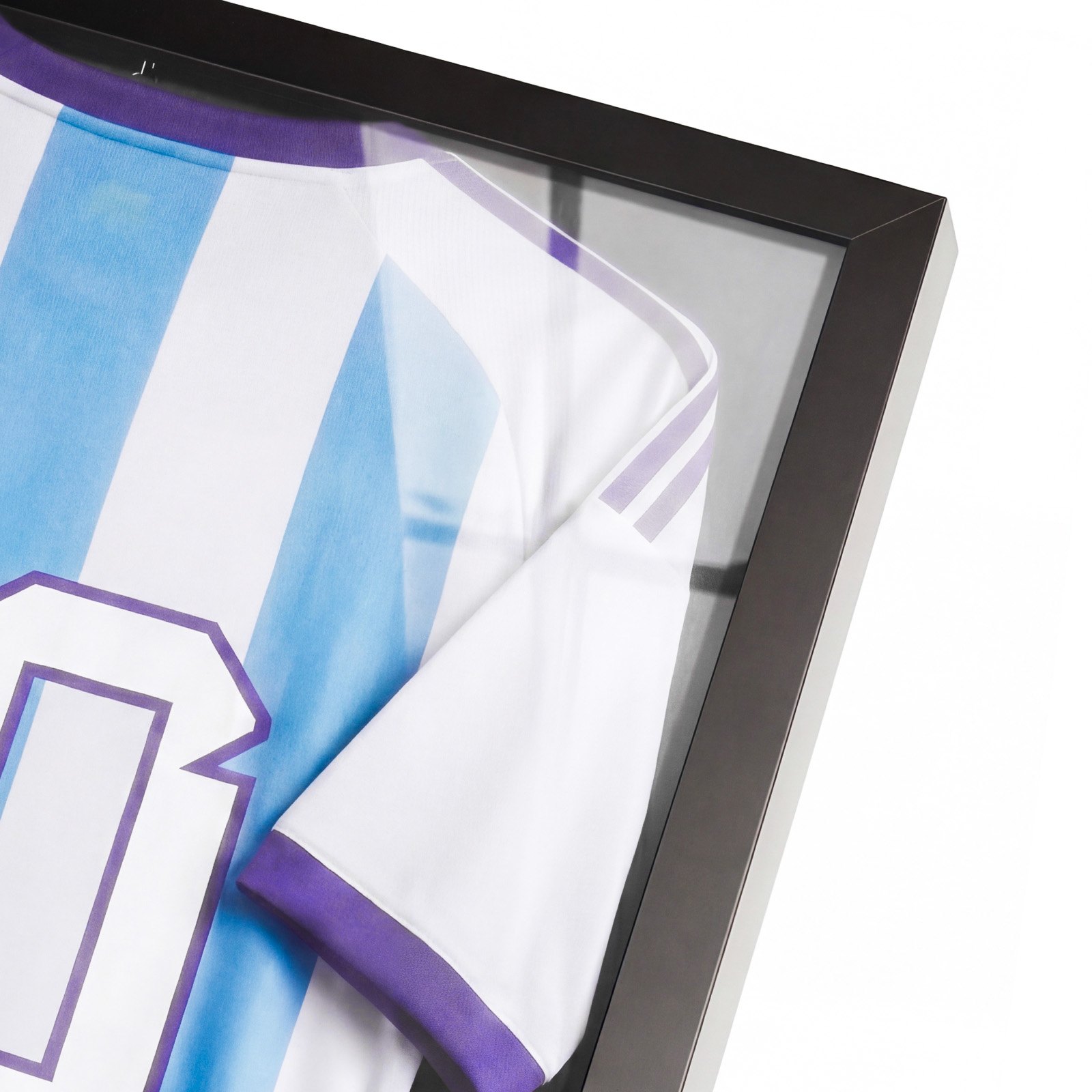 VEVOR Jersey Display Case 90x70x3 cm, Wooden Shadow Box with UV-Protective Panel & Hanger for Sports Shirts and Uniforms, Black — изображение 12