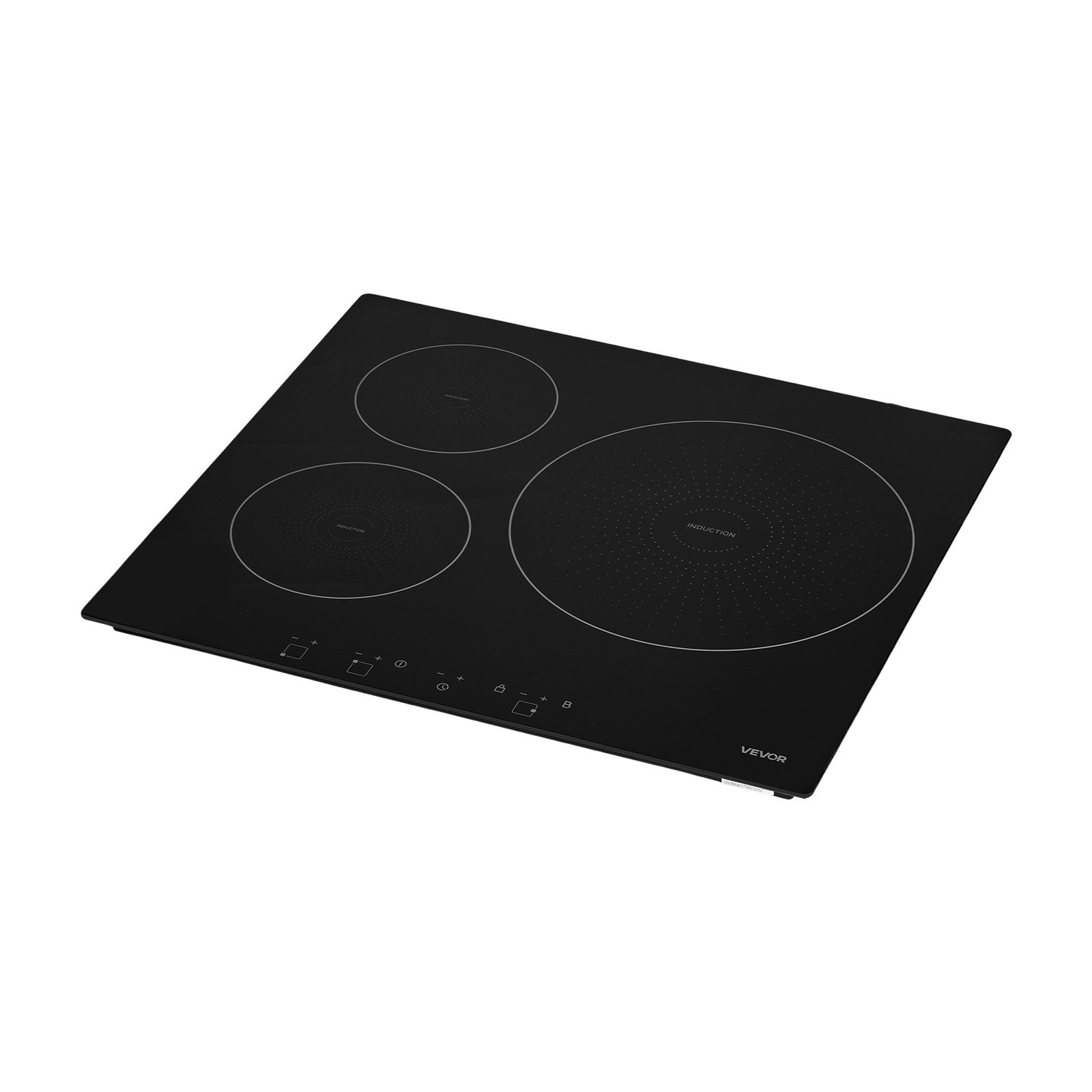 VEVOR 60 cm Built-in Induction Cooktop, 3 Burners, 6200 W, 9 Power Levels, Touch Control, Child Lock, Ceramic Glass Surface 220 V — изображение 11
