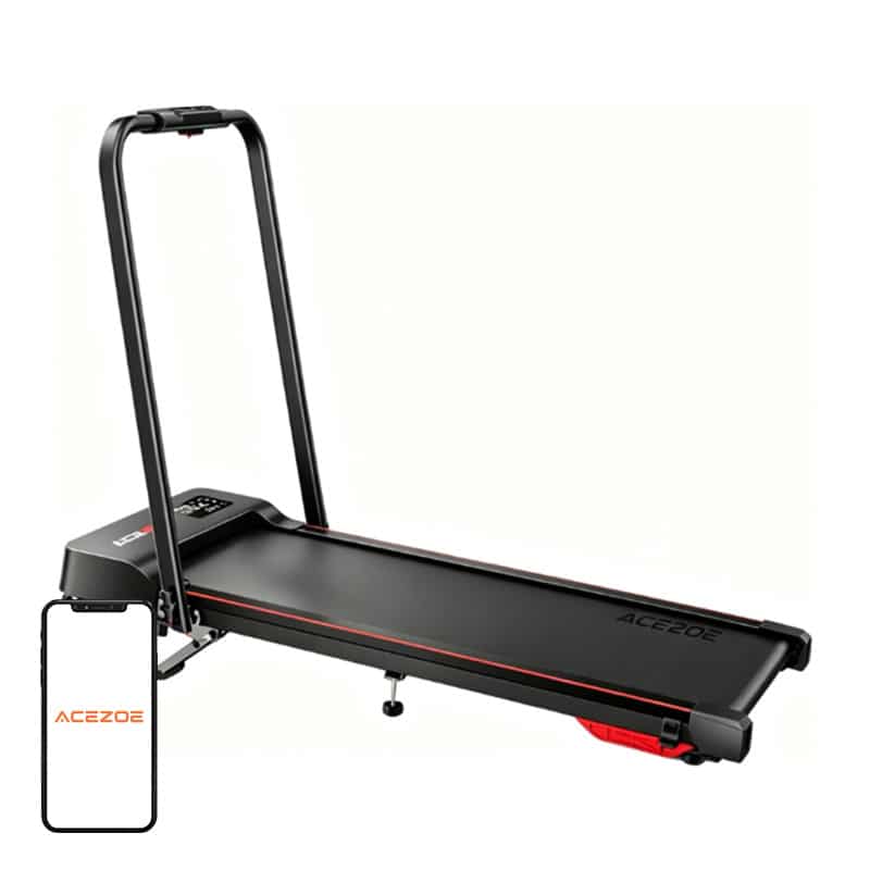 ACEZOE P12 Foldable Electric Treadmill (Black and Red)