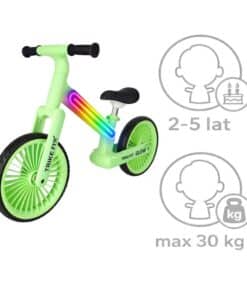 Trike Fix Glow неоново-зеленый велосипед для беговых лыж