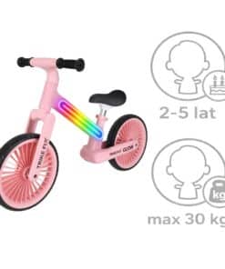 Trike Fix Светящийся велосипед для беговых лыж розовый