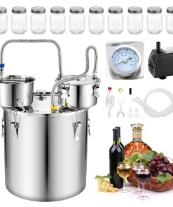 Спиртовая стойка из нержавеющей стали VEVOR 50 л с бочонком-барабанчиком